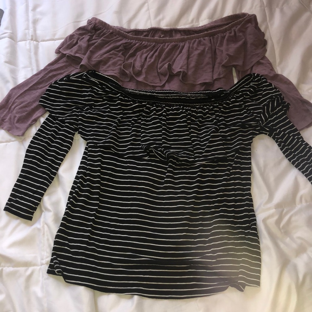 AE Off the shoulder shirts!